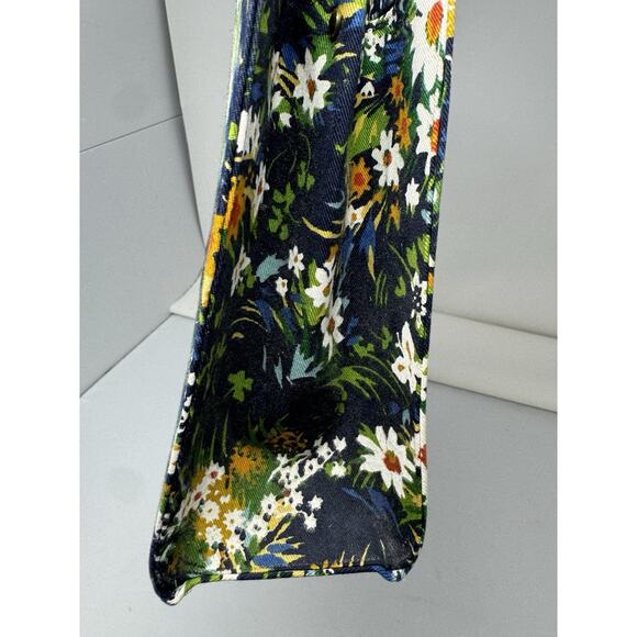 VTG 1960's- MARGARET SMITH of Gardiner Maine- Floral Cloth Hand Bag - MCM - Picture 6 of 8